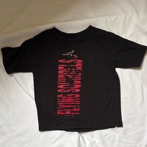 Genuine Merchandise Black and Red Kids Tee Flying Squirrels RVA